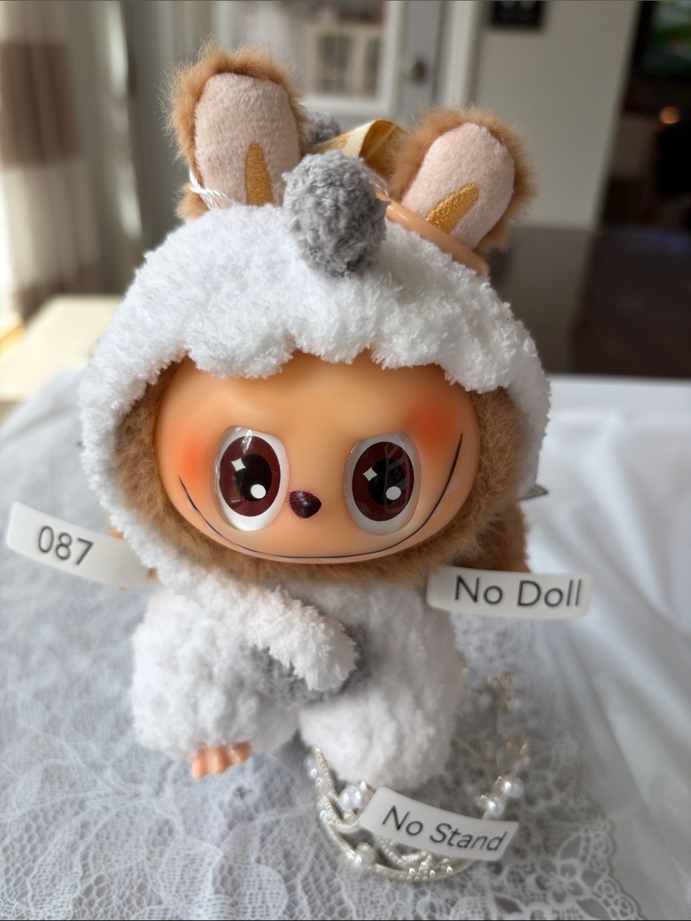 087, 2 Pieces Dragon/dinosaur Outfit for Labubu Dol(No Doll,No Stand)
